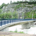 Die fertiggestellte Brücke